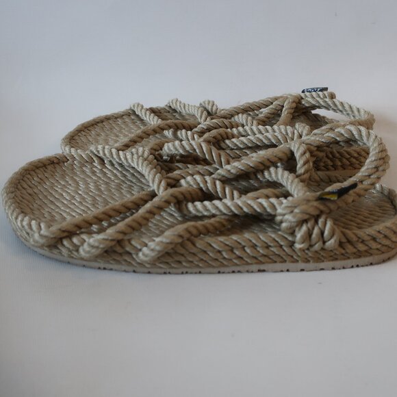 Womens Nomadic State of Mind Beige Strappy Mohave Rope Flat Slingback Sandal 8.5 - Picture 4 of 10